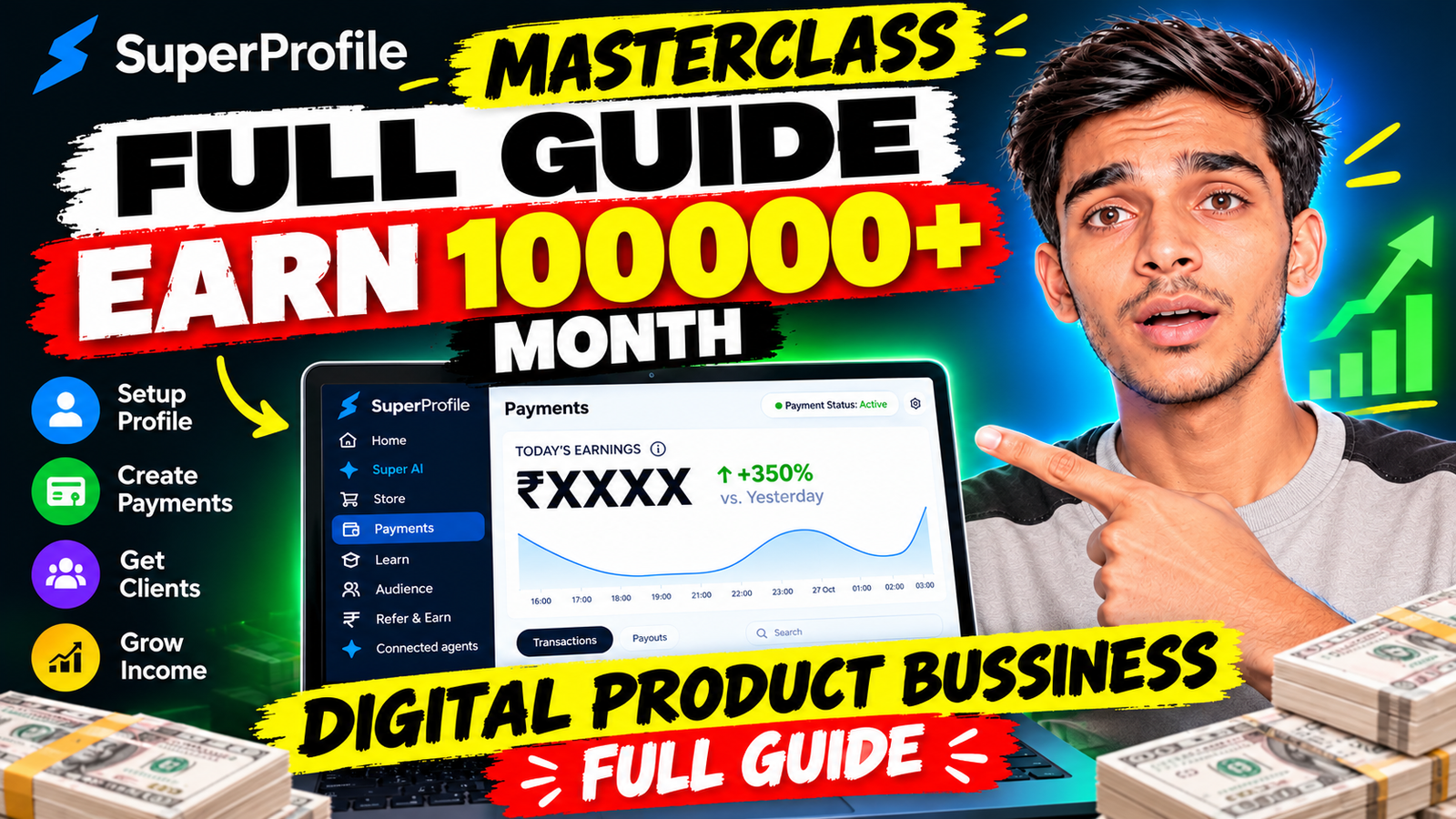 Digital Ebook Selling Masterclass by Untold Satyam — course thumbnail